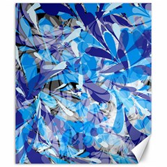 Abstract Floral Canvas 20  X 24   by Uniqued