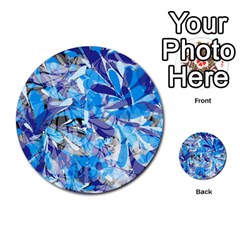 Abstract Floral Multi-purpose Cards (round) 