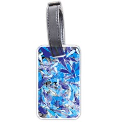 Abstract Floral Luggage Tags (one Side)  by Uniqued