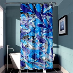 Abstract Floral Shower Curtain 36  X 72  (stall) 