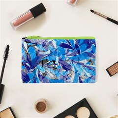 Abstract Floral Cosmetic Bag (xs) by Uniqued