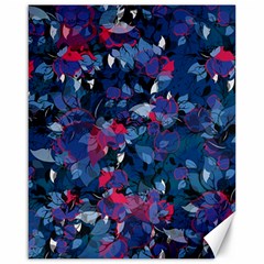 Abstract Floral #3 Canvas 16  X 20   by Uniqued