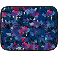 Abstract Floral #3 Fleece Blanket (mini) by Uniqued