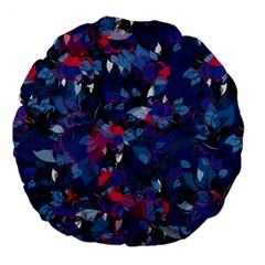 Abstract Floral #3 Large 18  Premium Round Cushions