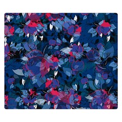 Abstract Floral #3 Double Sided Flano Blanket (small) 