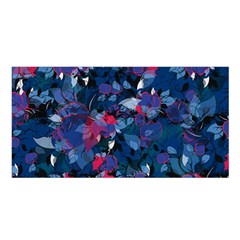 Abstract Floral #3 Satin Shawl