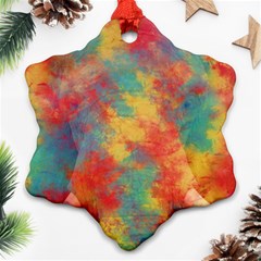 Abstract Elephant Ornament (snowflake) 