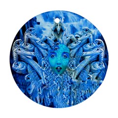 Medusa Metamorphosis Round Ornament (two Sides)  by icarusismartdesigns