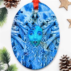 Medusa Metamorphosis Oval Ornament (two Sides)