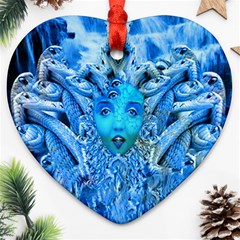 Medusa Metamorphosis Heart Ornament (2 Sides) by icarusismartdesigns