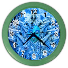 Medusa Metamorphosis Color Wall Clocks by icarusismartdesigns