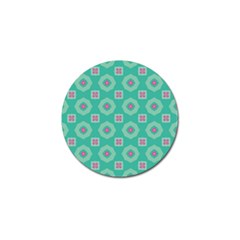 Pink Flowers And Other Shapes Pattern  			golf Ball Marker (4 Pack) by LalyLauraFLM