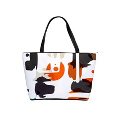 Shapes In Retro Colors On A White Background Classic Shoulder Handbag by LalyLauraFLM