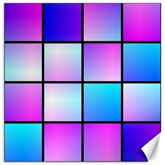 Gradient Squares Pattern  			canvas 12  X 12  by LalyLauraFLM