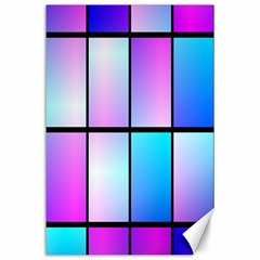 Gradient Squares Pattern  			canvas 24  X 36  by LalyLauraFLM