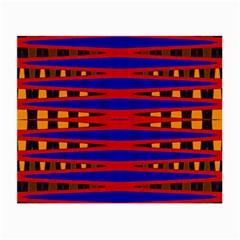 Bright Blue Red Yellow Mod Abstract Small Glasses Cloth