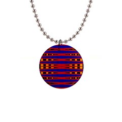 Bright Blue Red Yellow Mod Abstract Button Necklaces