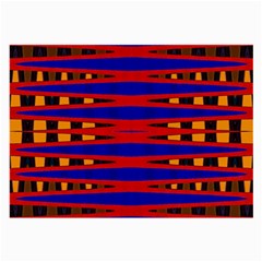 Bright Blue Red Yellow Mod Abstract Large Glasses Cloth (2-Side)