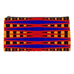 Bright Blue Red Yellow Mod Abstract Pencil Cases