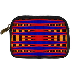 Bright Blue Red Yellow Mod Abstract Digital Camera Cases