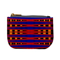 Bright Blue Red Yellow Mod Abstract Mini Coin Purses