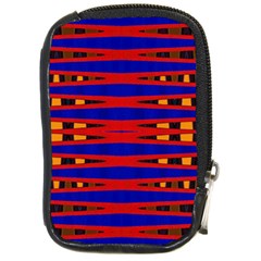 Bright Blue Red Yellow Mod Abstract Compact Camera Cases