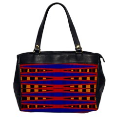 Bright Blue Red Yellow Mod Abstract Office Handbags