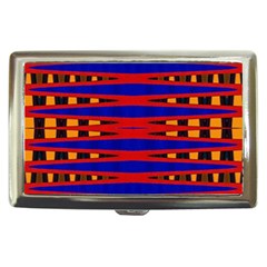 Bright Blue Red Yellow Mod Abstract Cigarette Money Cases