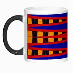 Bright Blue Red Yellow Mod Abstract Morph Mugs by BrightVibesDesign