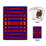 Bright Blue Red Yellow Mod Abstract Playing Card Back