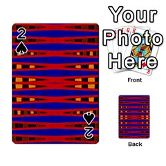 Bright Blue Red Yellow Mod Abstract Playing Cards 54 Designs 