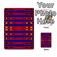 Bright Blue Red Yellow Mod Abstract Multi-purpose Cards (rectangle) 