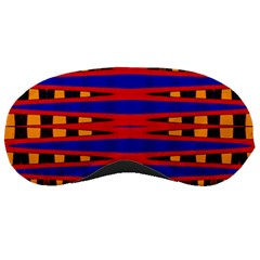 Bright Blue Red Yellow Mod Abstract Sleeping Masks