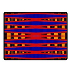 Bright Blue Red Yellow Mod Abstract Fleece Blanket (Small)