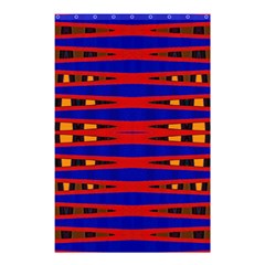 Bright Blue Red Yellow Mod Abstract Shower Curtain 48  x 72  (Small) 