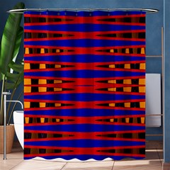 Bright Blue Red Yellow Mod Abstract Shower Curtain 60  x 72  (Medium) 