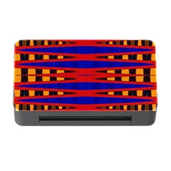 Bright Blue Red Yellow Mod Abstract Memory Card Reader with CF