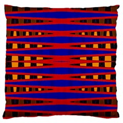 Bright Blue Red Yellow Mod Abstract Large Cushion Case (One Side)