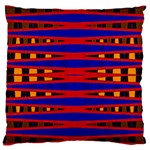 Bright Blue Red Yellow Mod Abstract Large Cushion Case (Two Sides) Front