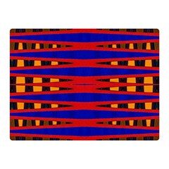 Bright Blue Red Yellow Mod Abstract Double Sided Flano Blanket (Mini) 