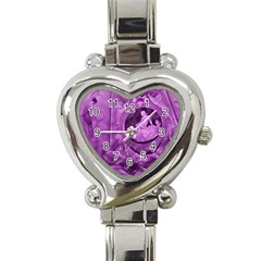 Vintage Purple Lady Cameo Heart Italian Charm Watch by BrightVibesDesign