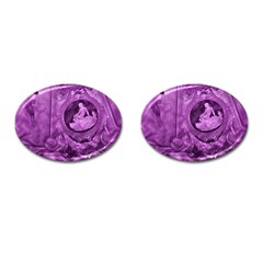 Vintage Purple Lady Cameo Cufflinks (oval) by BrightVibesDesign