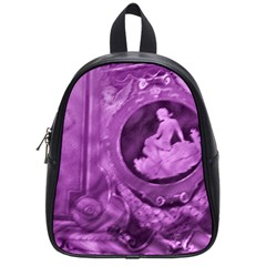 Vintage Purple Lady Cameo School Bag (small) by BrightVibesDesign