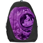 Vintage Purple Lady Cameo Backpack Bag Front