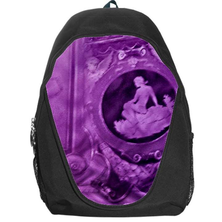 Vintage Purple Lady Cameo Backpack Bag