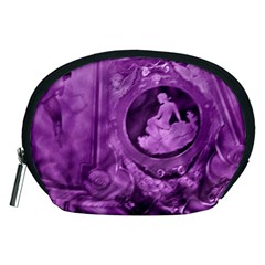 Vintage Purple Lady Cameo Accessory Pouch (medium) by BrightVibesDesign