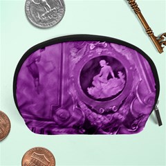 Vintage Purple Lady Cameo Accessory Pouch (large) by BrightVibesDesign