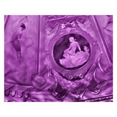 Vintage Purple Lady Cameo Double Sided Flano Blanket (small)  by BrightVibesDesign