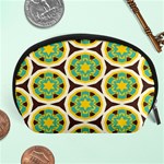 Blue yellow flowers pattern Accessory Pouch Front