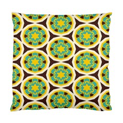 Blue Yellow Flowers Pattern 	standard Cushion Case (two Sides) by LalyLauraFLM